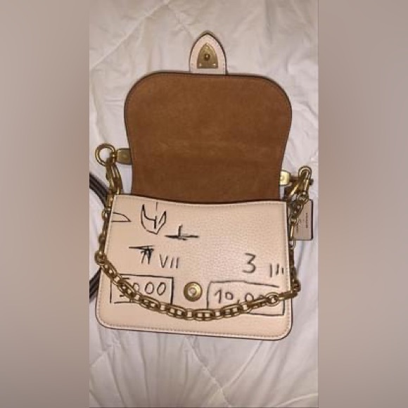 COACH x Jean-Michel Basquiat Beat Leather Crossbody - Picture 6 of 10
